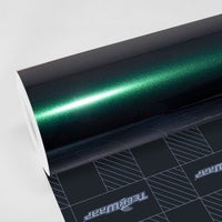Gloss Green Black Silk - Mustavihre&auml; kiilt&auml;v&auml; metalliteippi