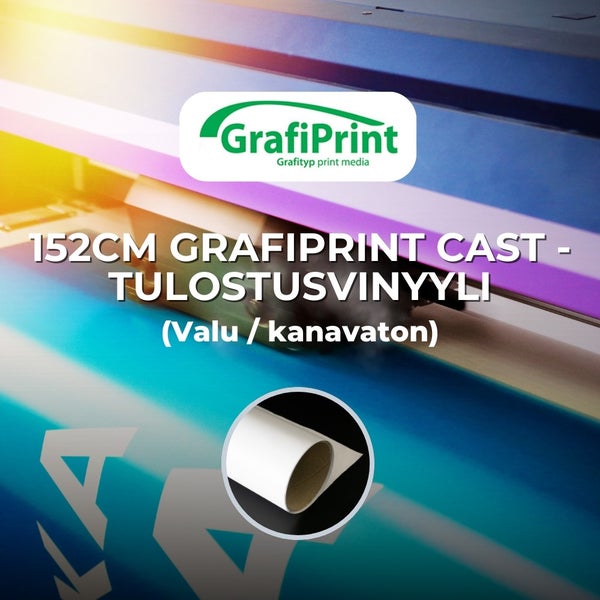 152cm Grafiprint Cast S38P - Tulostusvinyyli (Valu / kanavaton)