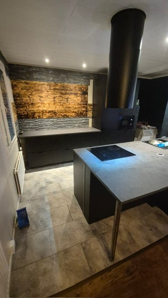 Sisustuskalvo Hiekkakivi Musta - Sand Stone Black ST676