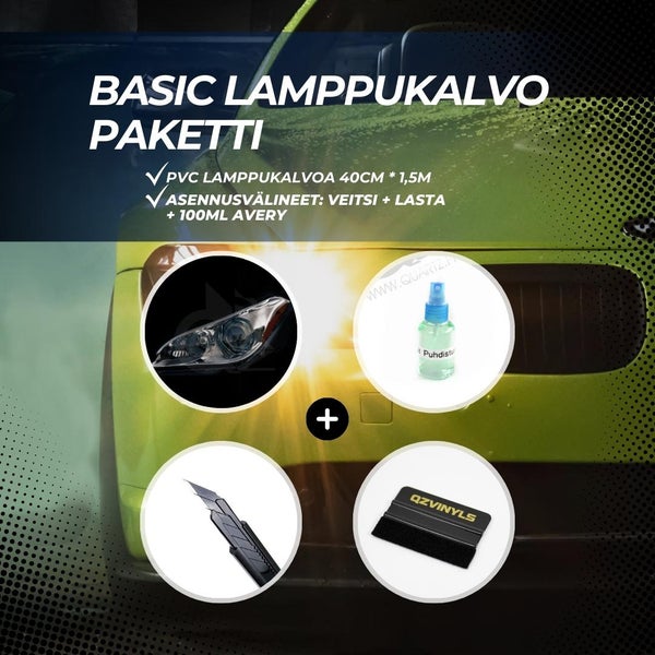 Basic lamppukalvo starttipaketti (Semiblack, Middle Black)
