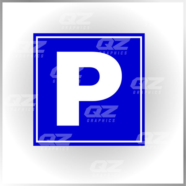 P parkkipaikka 30*30cm (alumiinikomposiittikyltti)