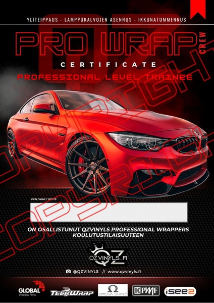 ISO Yleiskoulutus / Yliteippaus, Lamppu- ja ikkunakalvot (11.10.2025)